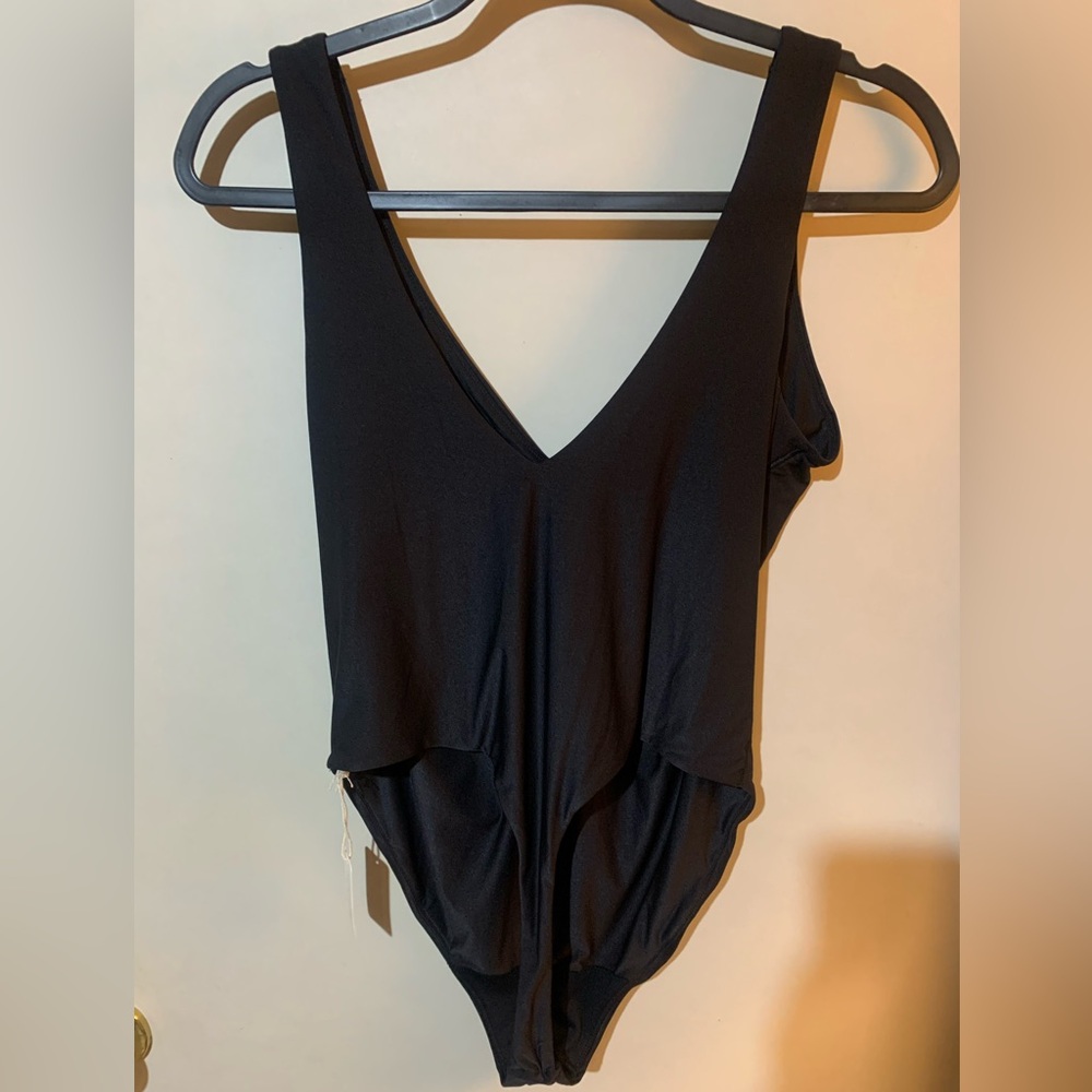 Aerie Smoothez Thong Bodysuit in Classic Black Size XL NWt - Picture 3 of 4